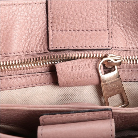 Gucci Bamboo Pink Shopper Small Tote - Picture 6 of 12